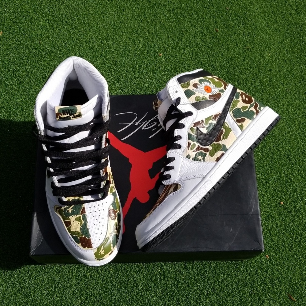 Air Jordan 1 Bape Camo